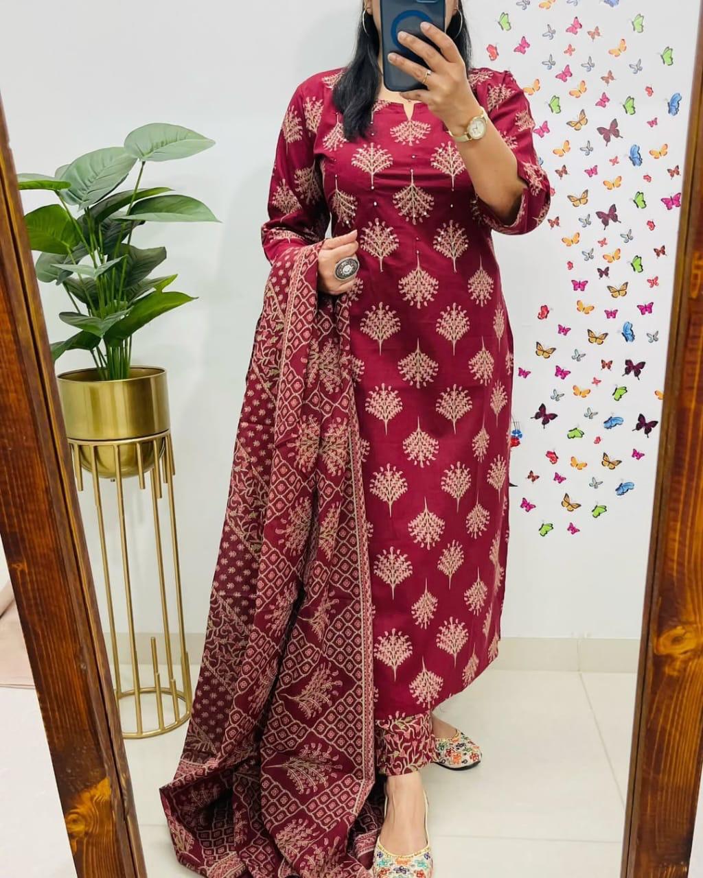 Designed Kurti with Pants - Image 5