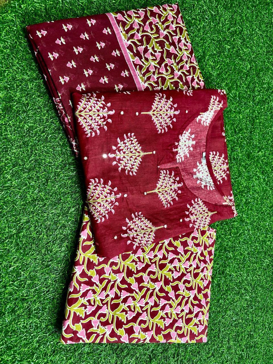 Designed Kurti with Pants - Image 6